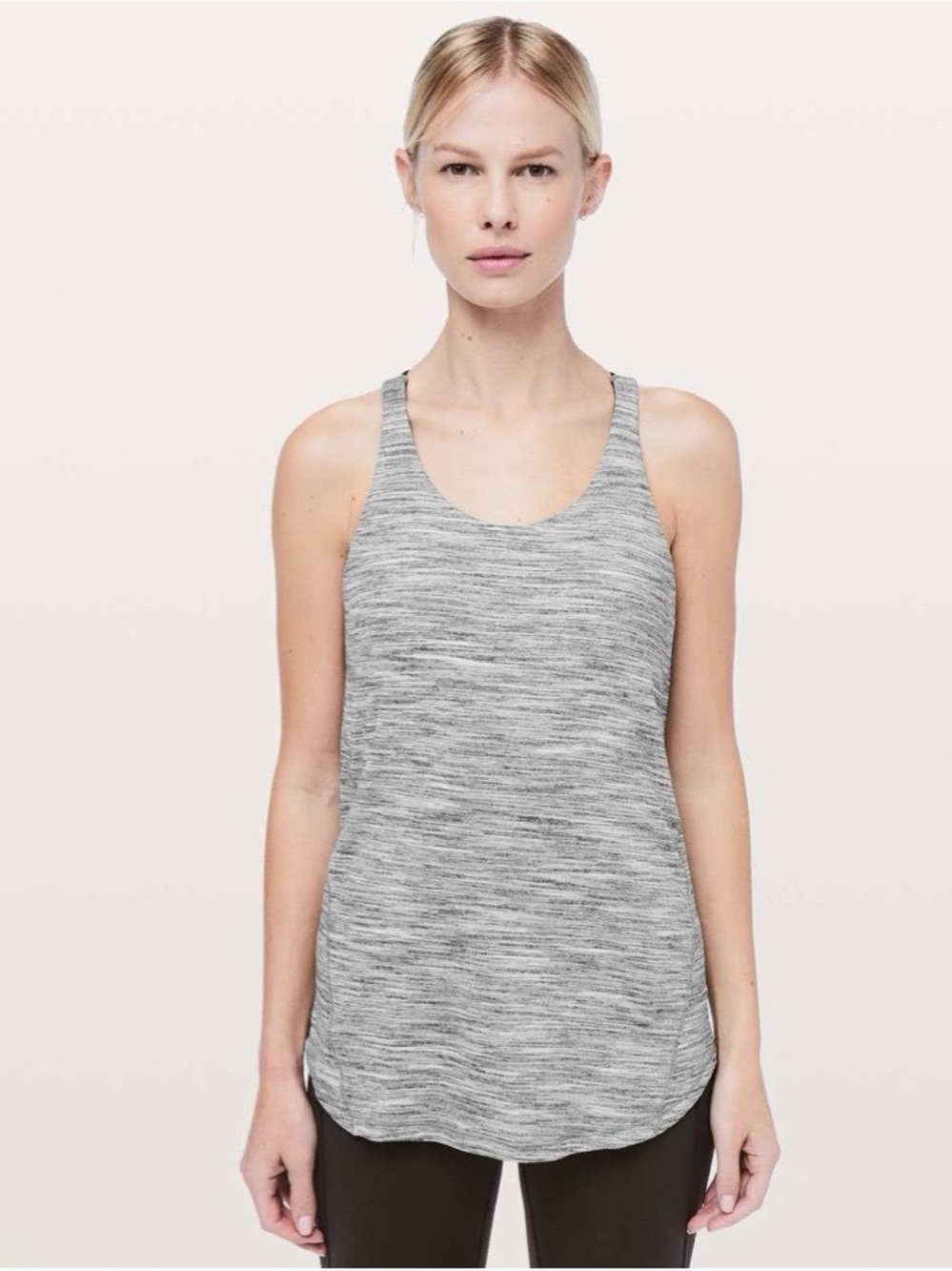 Lululemon Moment to Movement 2 in 1 Tank in Camo Spacedye Black & White | Size 6
